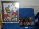 Gwyneth's embroidery and Mike's cacti
